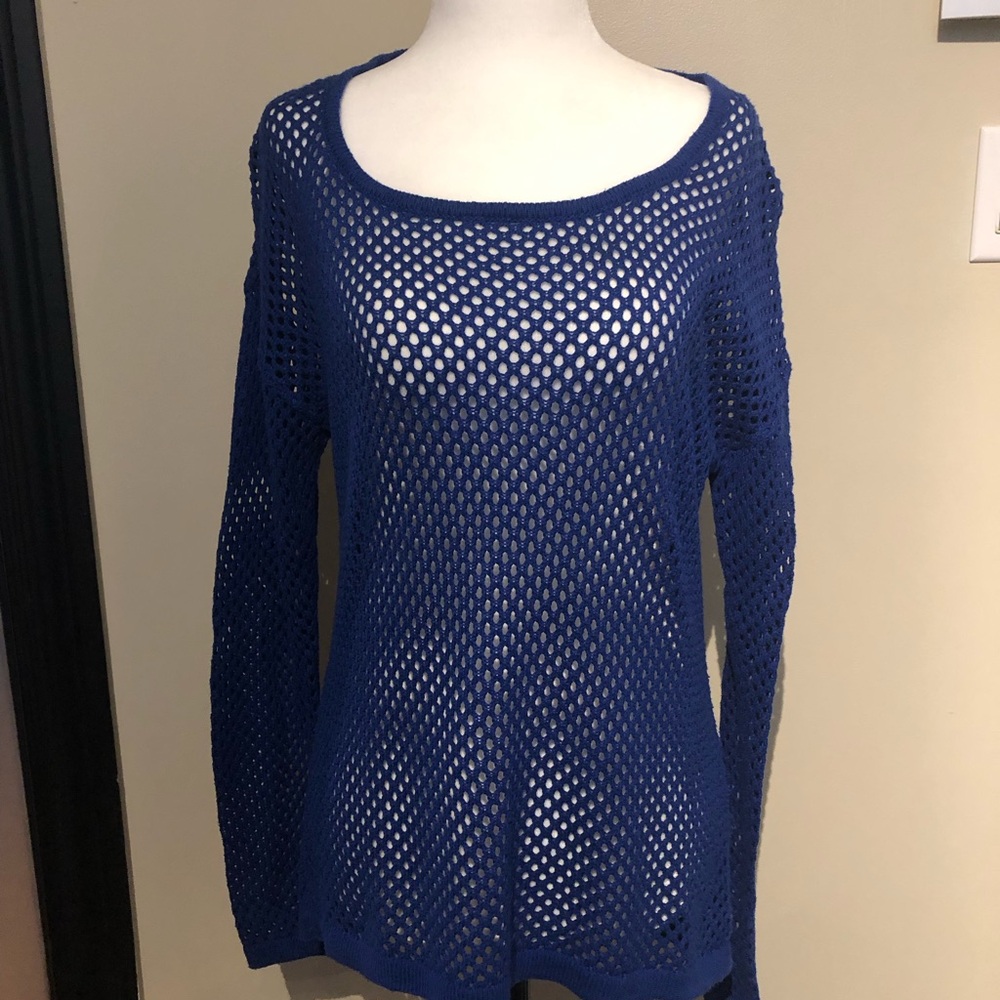 Women's Blue Knit Sweater